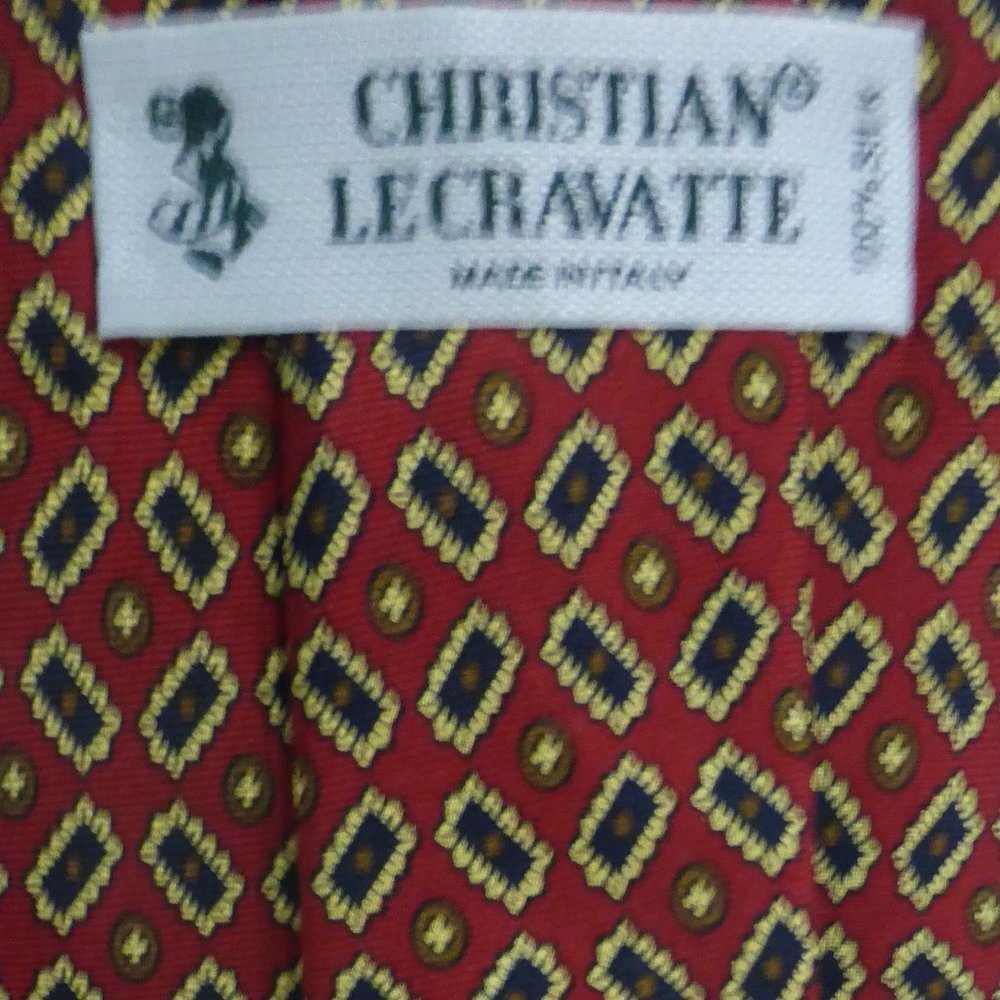 Christian LeCravatte, 100% silk, necktie, Made In Italy, gently used